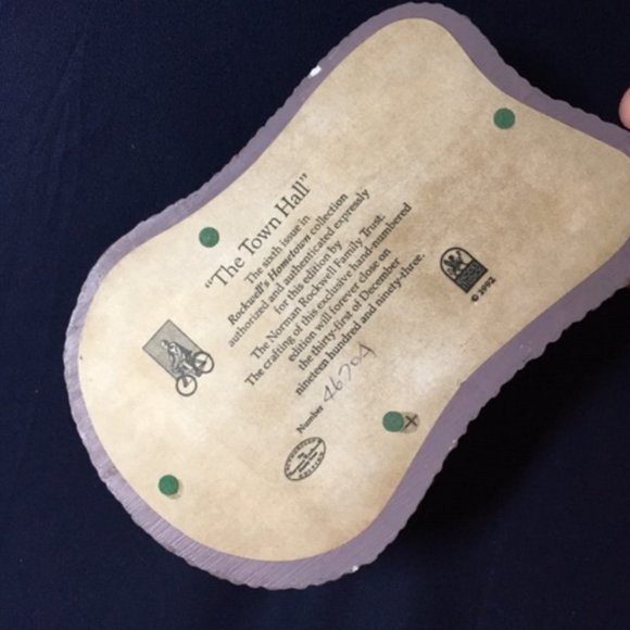 Norman Rockwell's Main Street Art Landmark Sculptures The Town Hall #82286 VTG - Picture 12 of 12